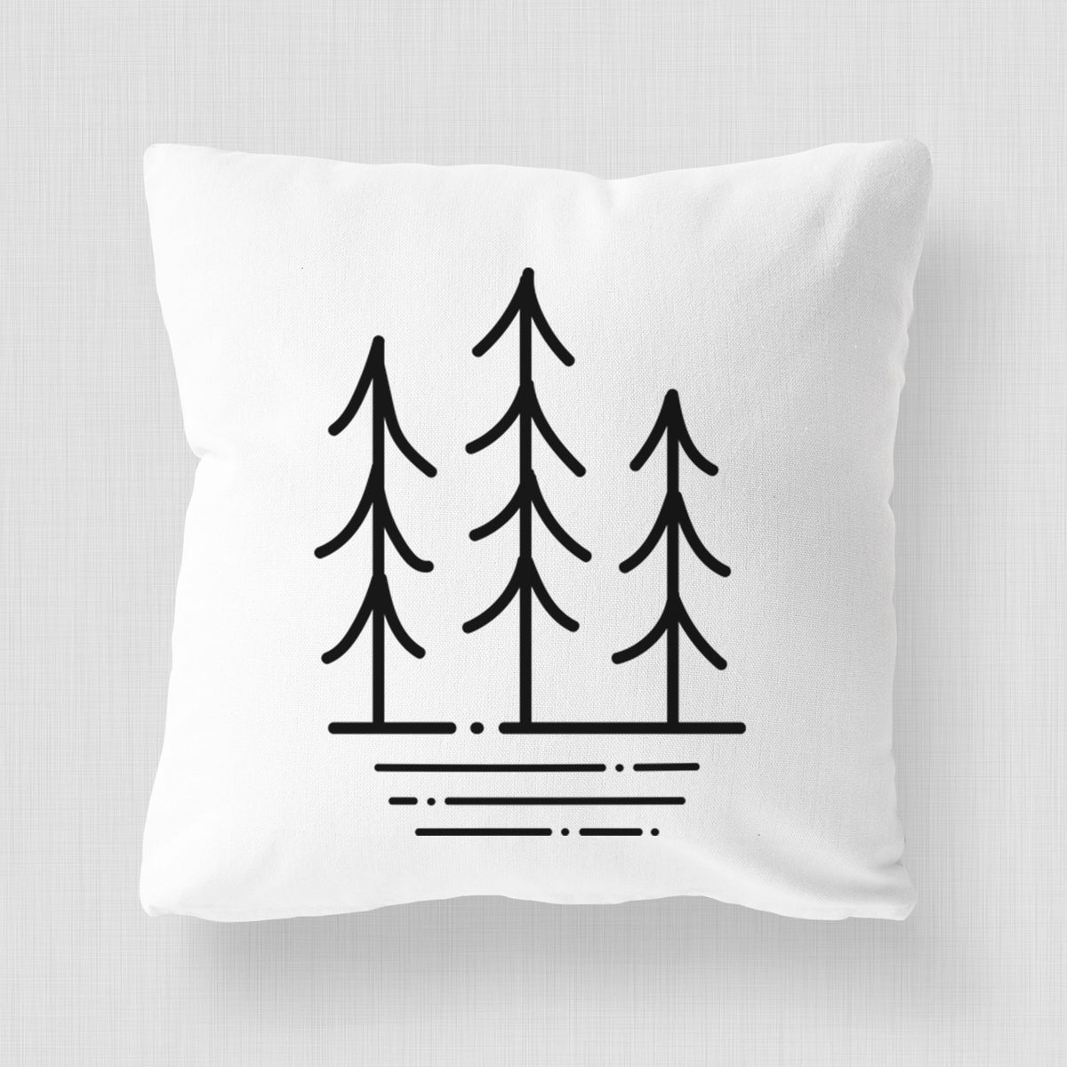 Three Trees - Throw Pillow Cover