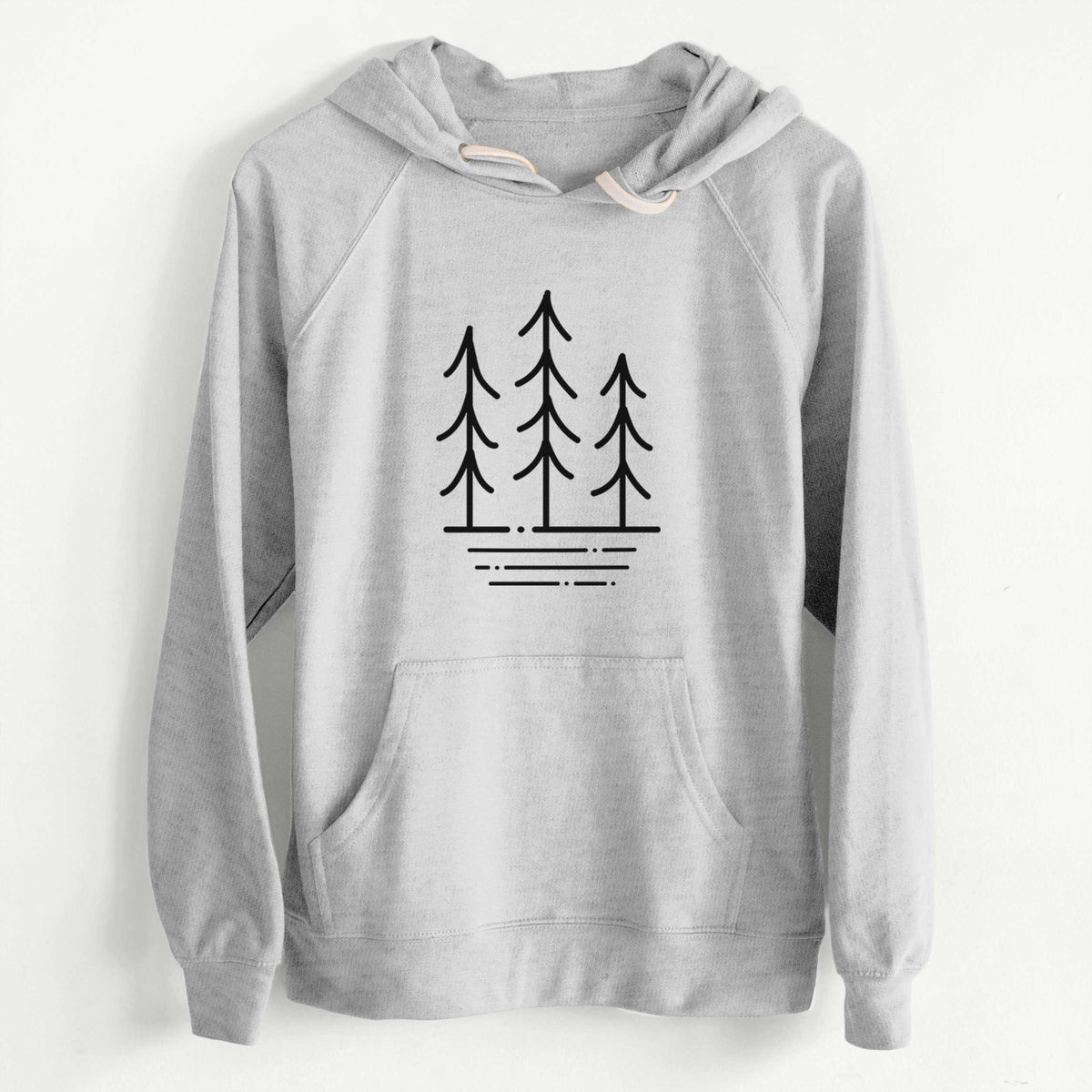 CLEARANCE - Three Trees  - Unisex Slim Fit Loopback Terry Hoodie