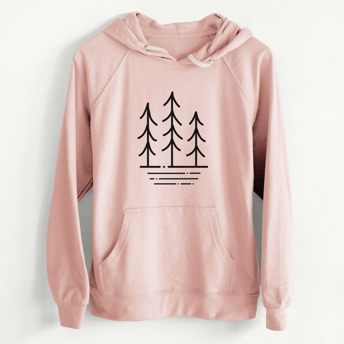 CLEARANCE - Three Trees  - Unisex Slim Fit Loopback Terry Hoodie