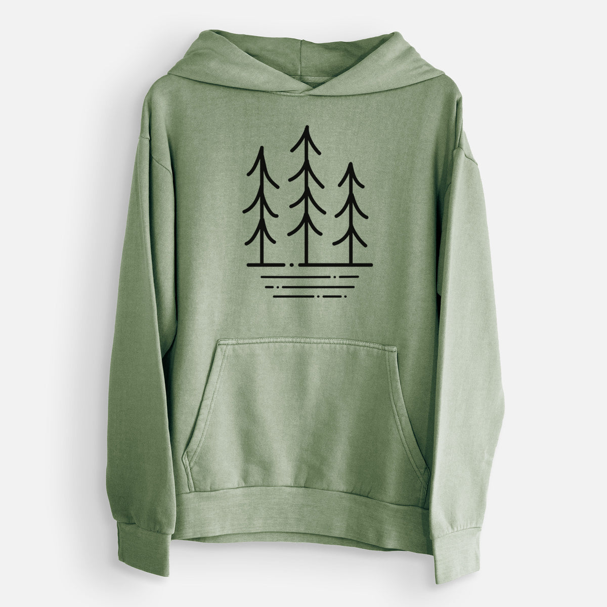 Three Trees  - Urban Heavyweight Hoodie