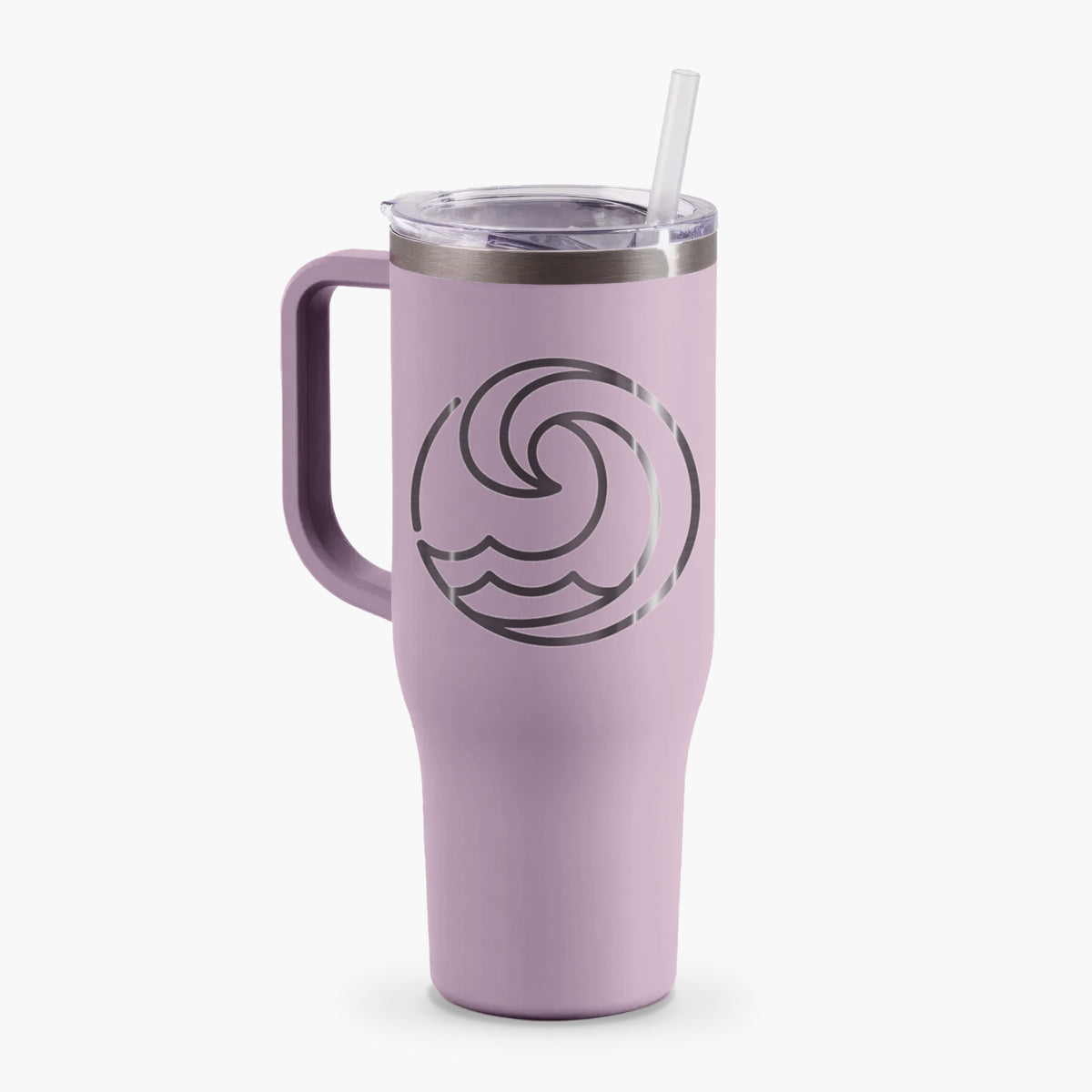 Tidal Wave Circle - 40oz Tumbler with Handle