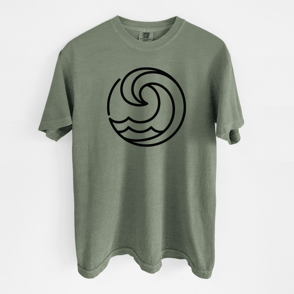 Tidal Wave Circle - Unisex Comfort Colors Garment-Dyed Heavyweight T-shirt