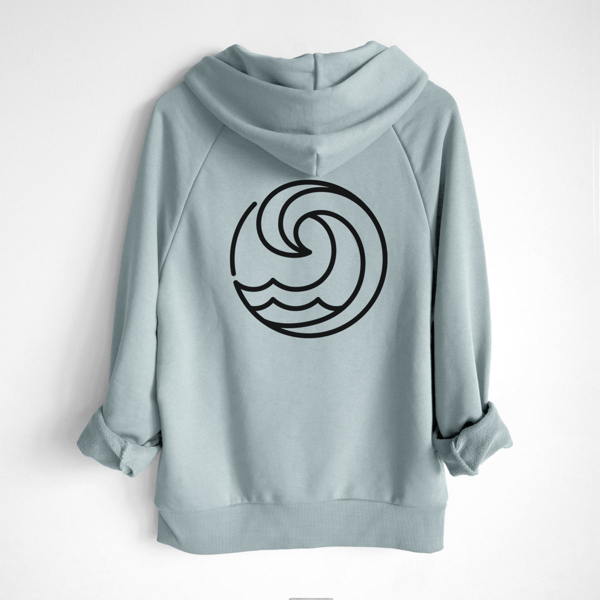 Tidal Wave Circle - UltraLuxe Heavyweight French Terry Hoodie