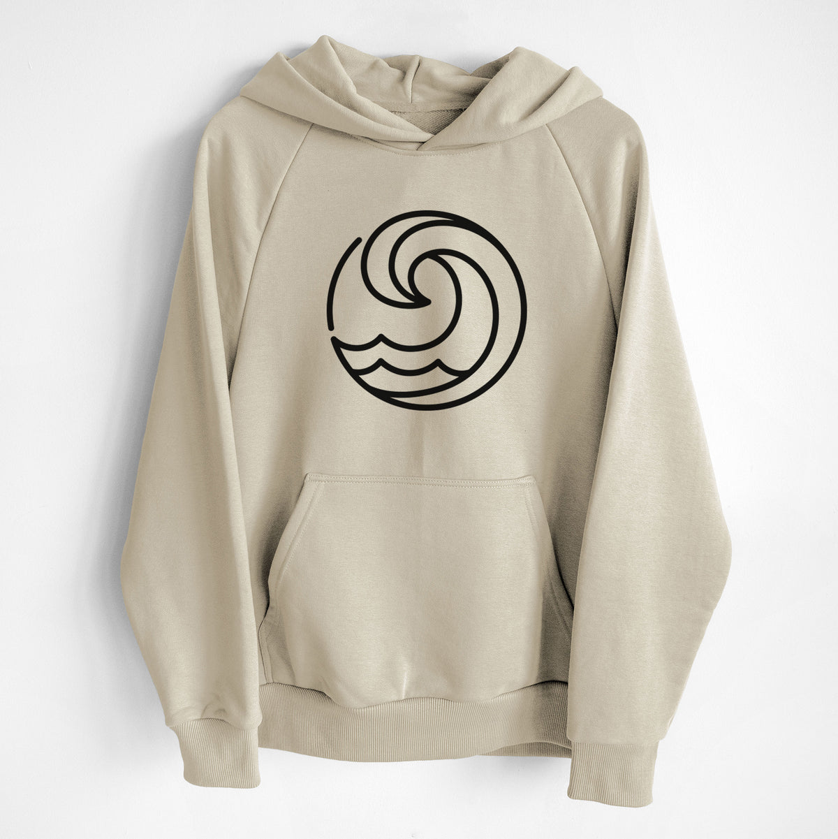 Tidal Wave Circle - UltraLuxe Heavyweight French Terry Hoodie