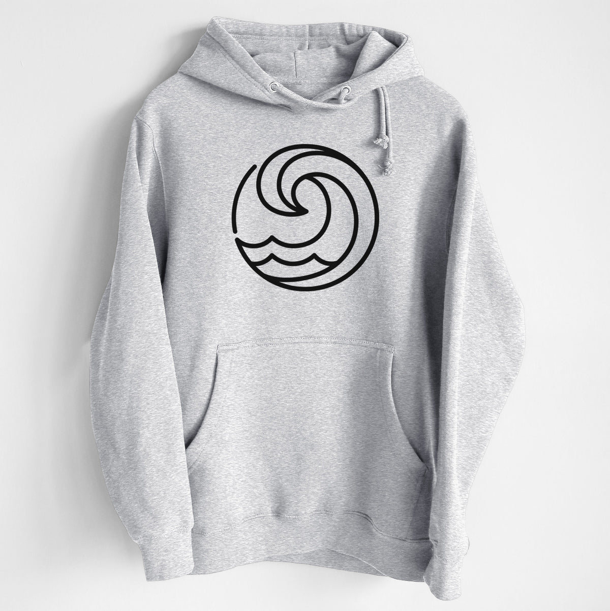 Tidal Wave Circle - Heavyweight Fleece Hoodie