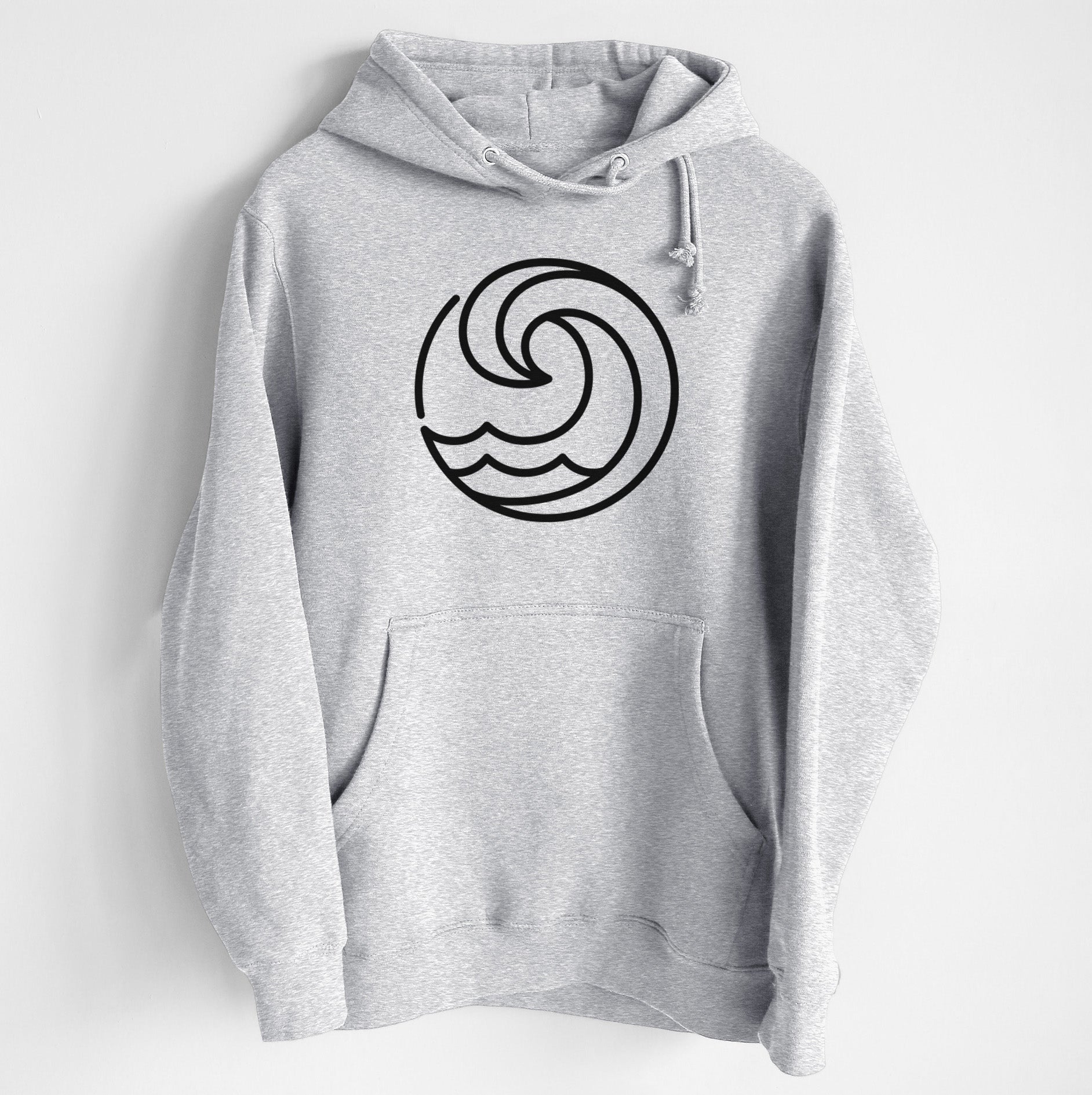 Tidal Wave Circle - Heavyweight Fleece Hoodie