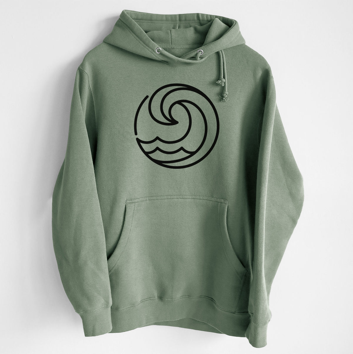 Tidal Wave Circle - Heavyweight Fleece Hoodie
