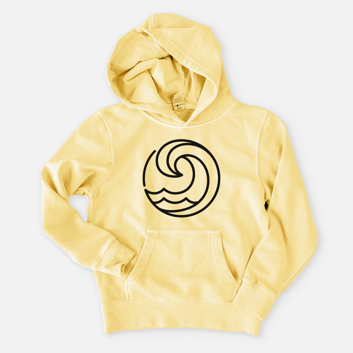 Tidal Wave Circle - Youth Pigment Dyed Hoodie