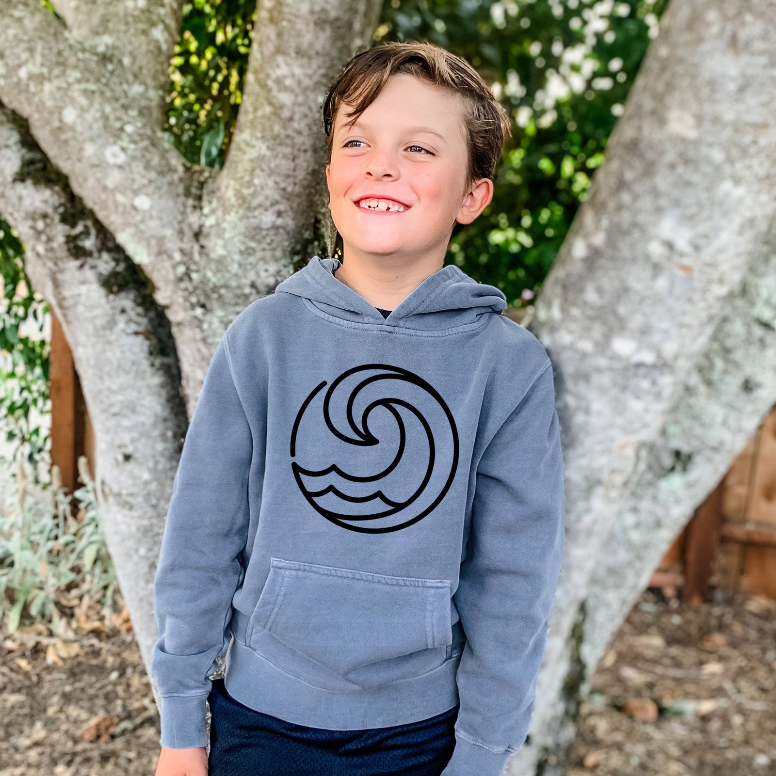 Sea Green Because Tees Youth Hoodie