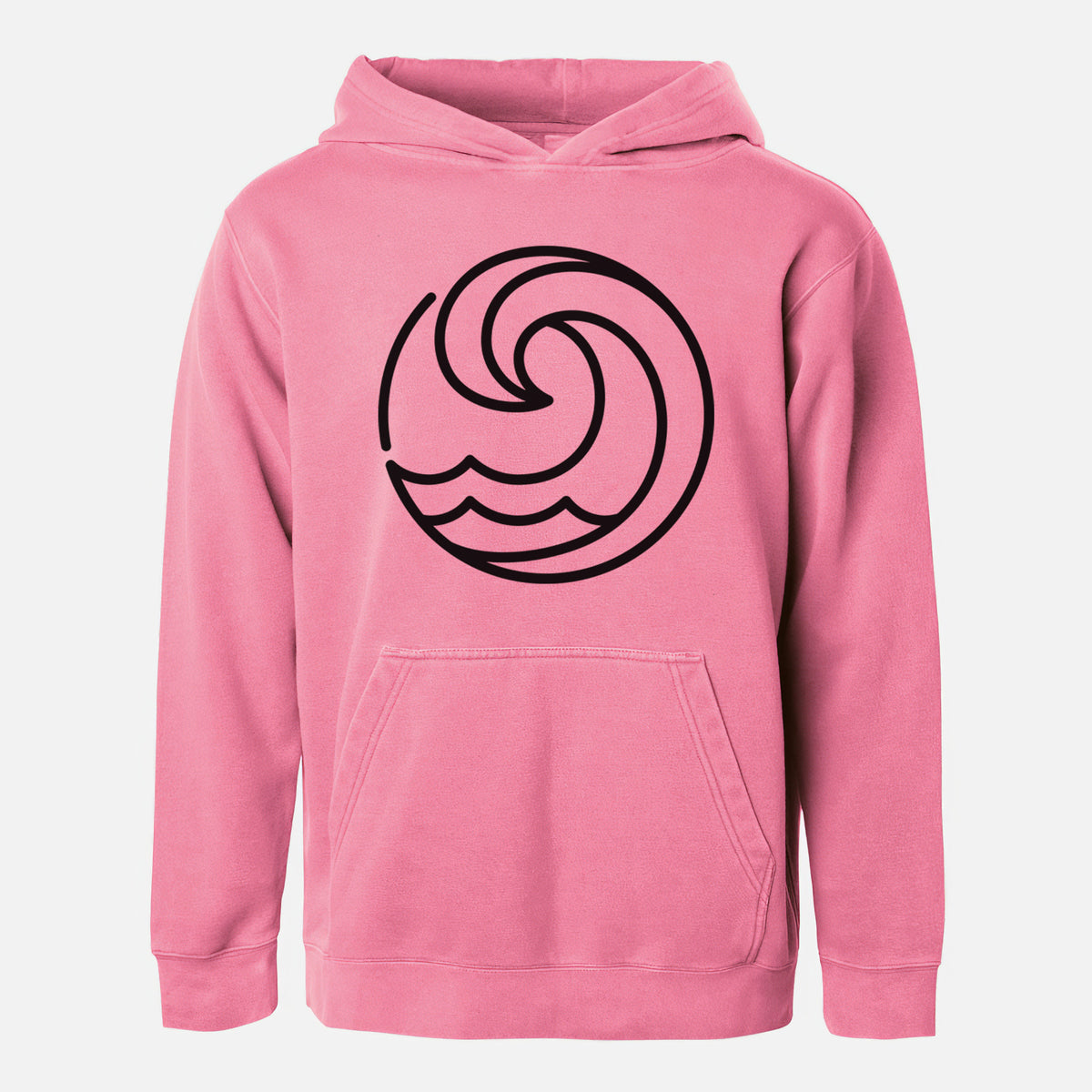 Tidal Wave Circle - Youth Pigment Dyed Hoodie