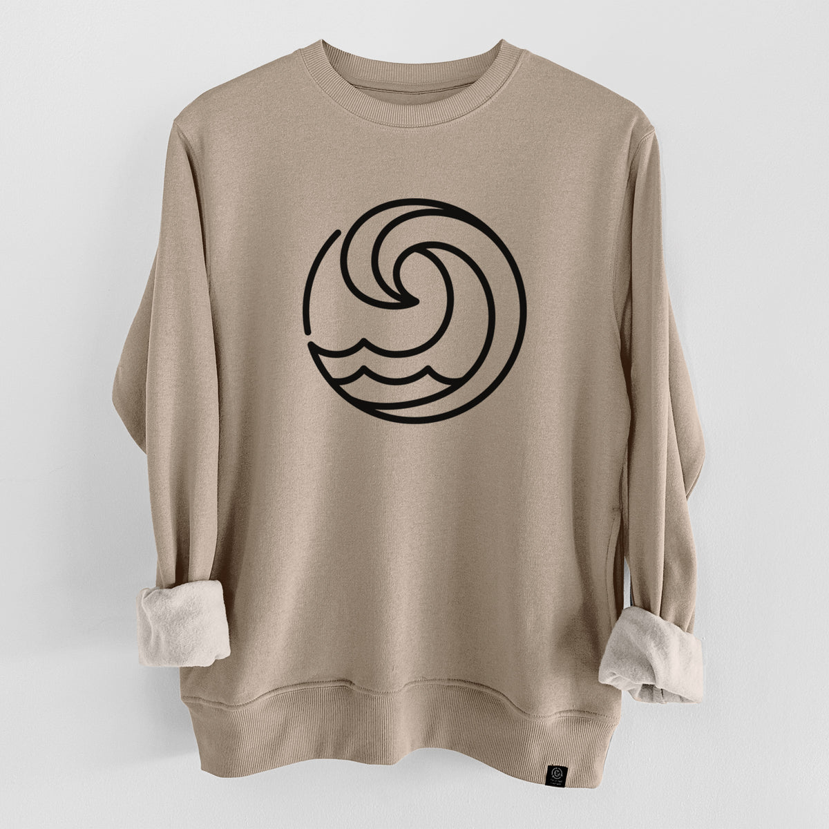 Tidal Wave Circle  - Unisex Reclaimed Crewneck Sweatshirt