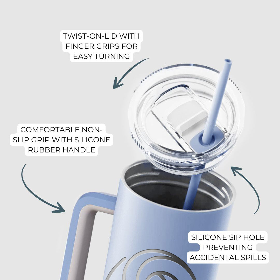 Tidal Wave Circle - 40oz Skinny Recharge Tumbler