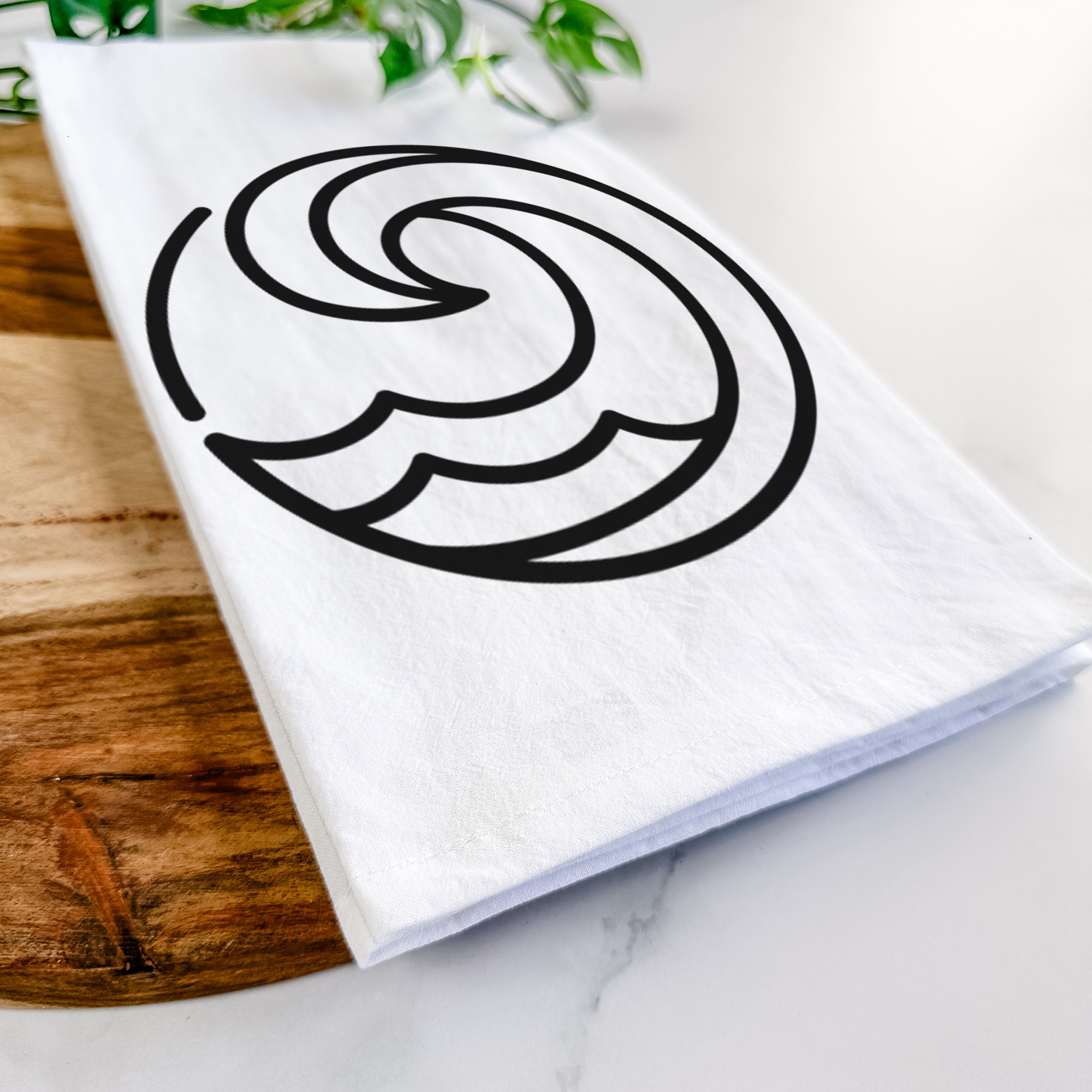 Tidal Wave Circle Tea Towel