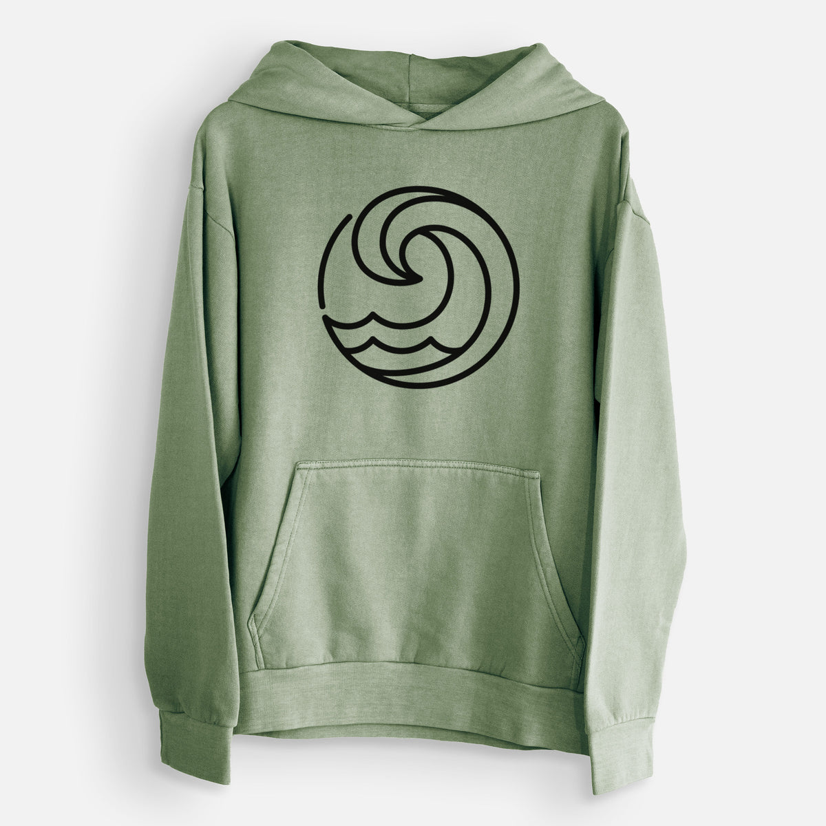 Tidal Wave Circle  - Urban Heavyweight Hoodie