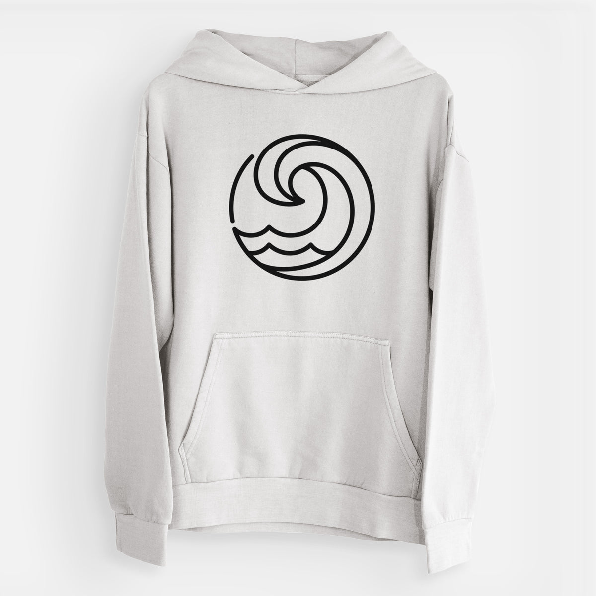 Tidal Wave Circle  - Urban Heavyweight Hoodie