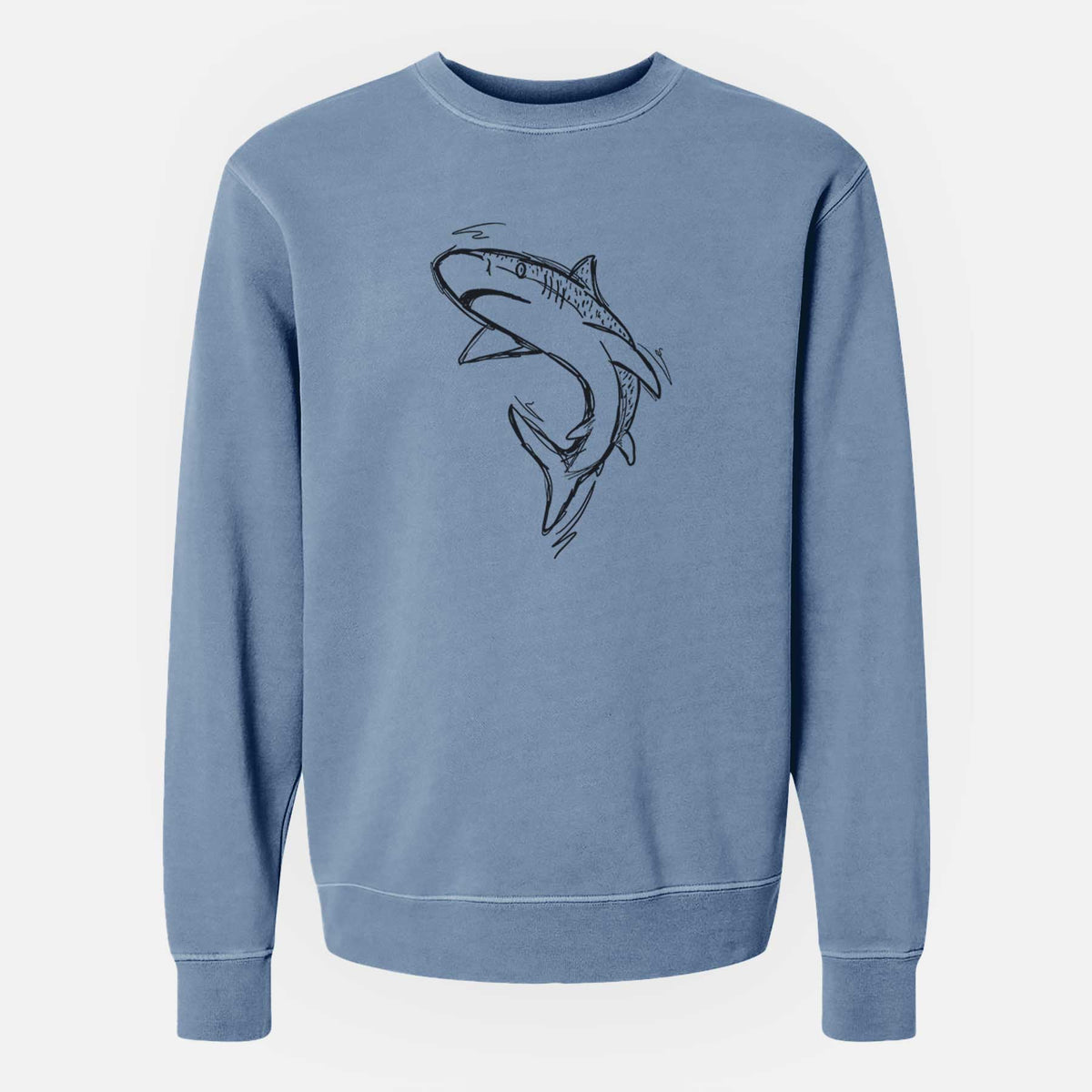 Tiger Shark - Unisex Pigment Dyed Crew Sweatshirt