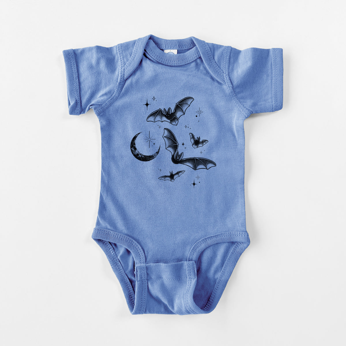 Townsend's Bats Under a Crescent Moon - Baby Fine Jersey Bodysuit
