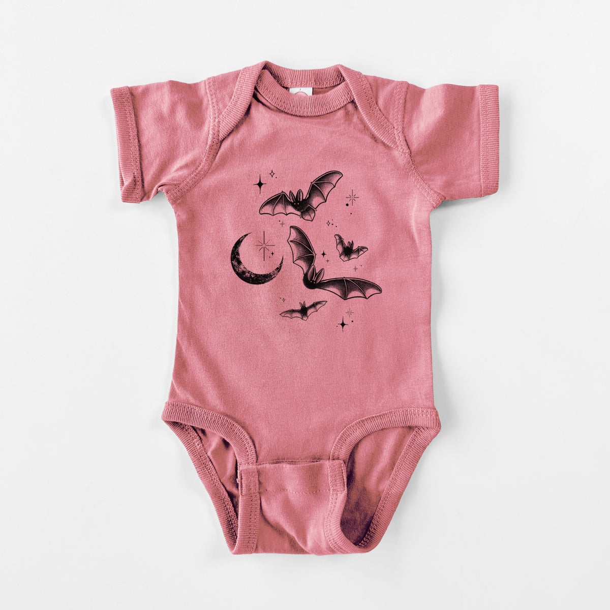 Townsend's Bats Under a Crescent Moon - Baby Fine Jersey Bodysuit