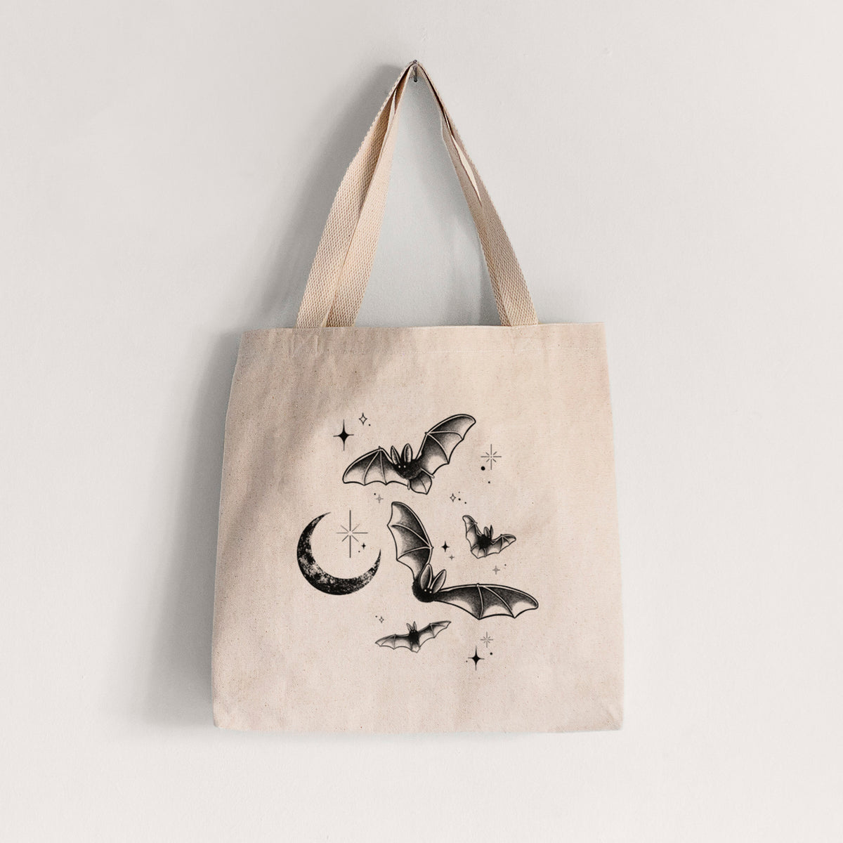Townsend's Bats Under a Crescent Moon - Tote Bag