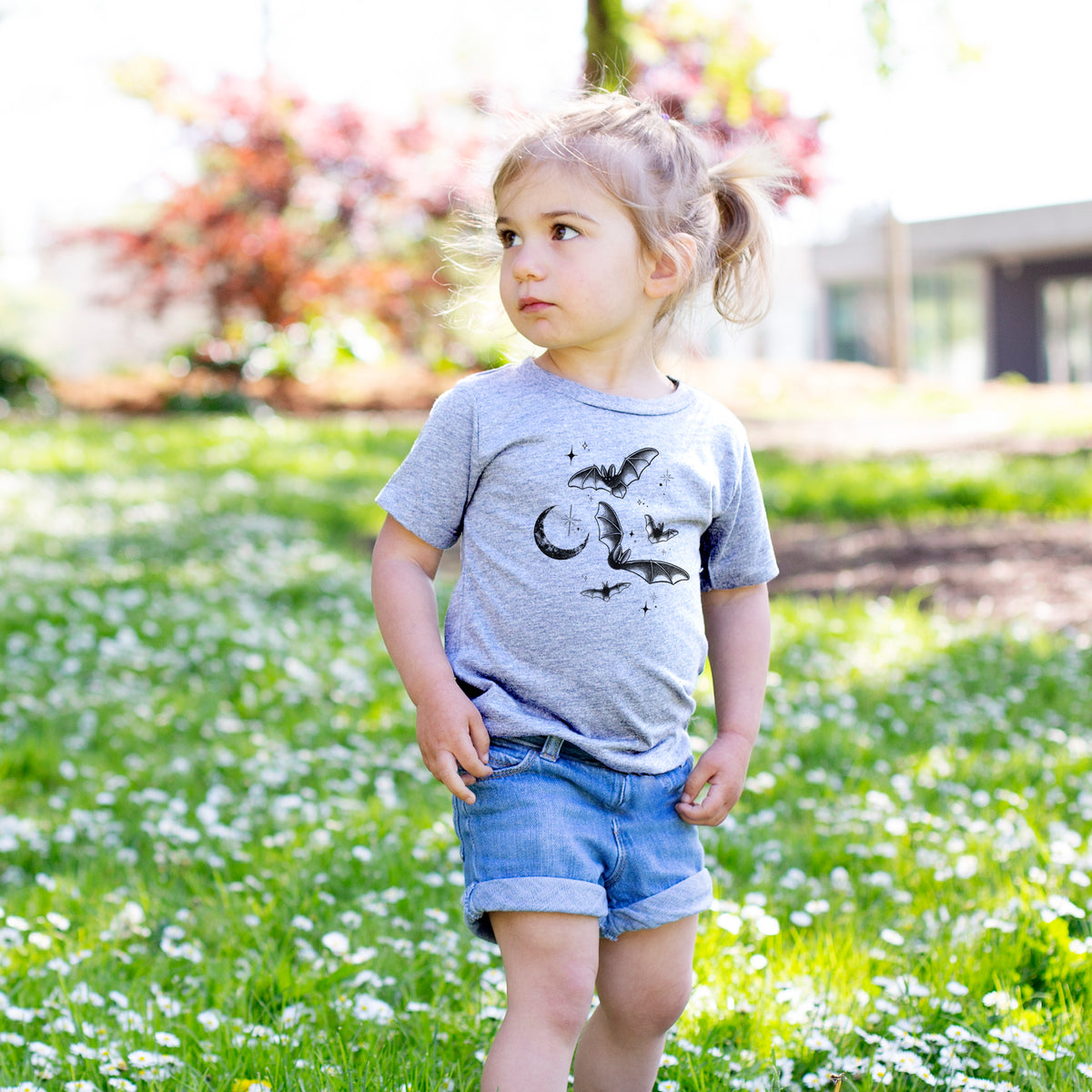 Townsend's Bats Under a Crescent Moon - Toddler/Youth Shirt