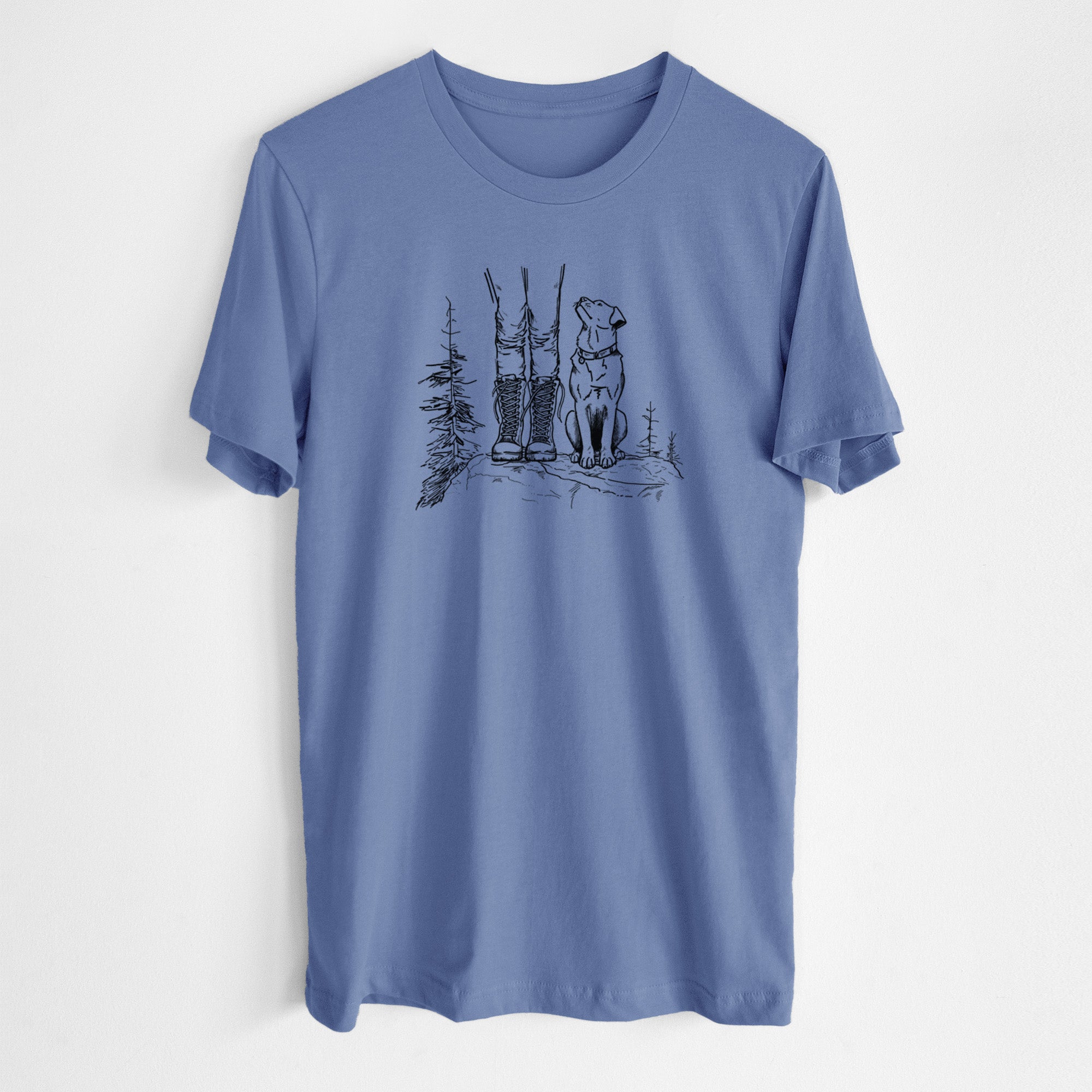 Trail Companions - Hiking with Dogs - Lightweight 100% Cotton Unisex Crewneck