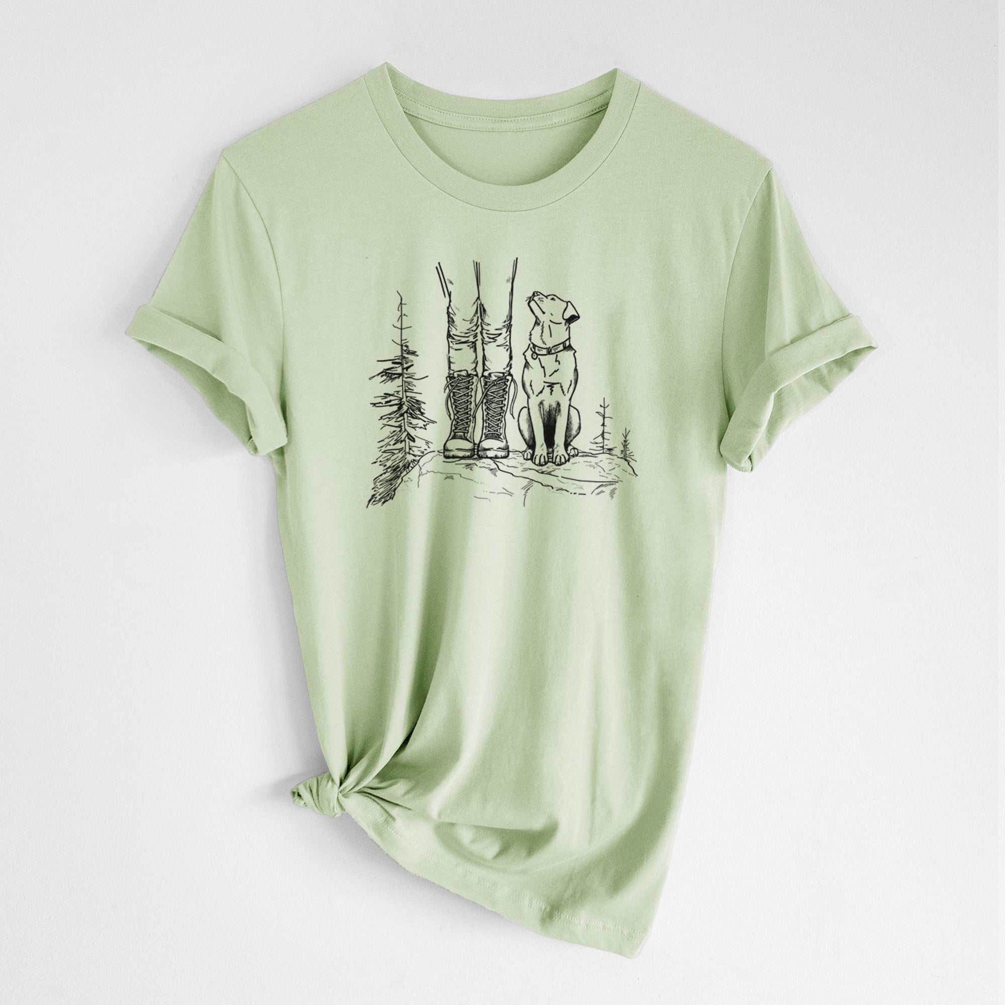 Trail Companions - Hiking with Dogs - Lightweight 100% Cotton Unisex Crewneck
