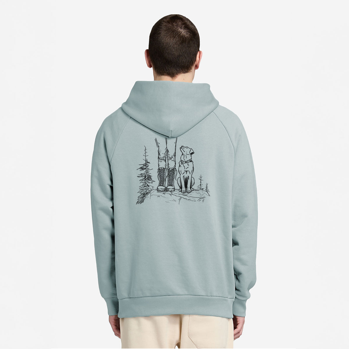 Trail Companions - Hiking with Dogs - UltraLuxe Heavyweight French Terry Hoodie