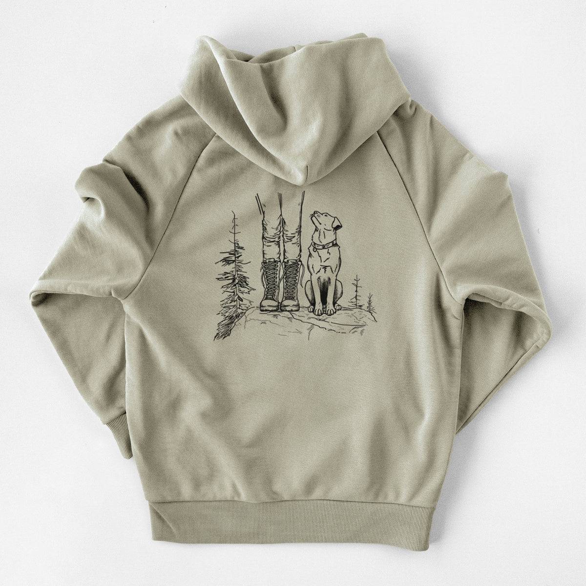 Trail Companions - Hiking with Dogs - UltraLuxe Heavyweight French Terry Hoodie