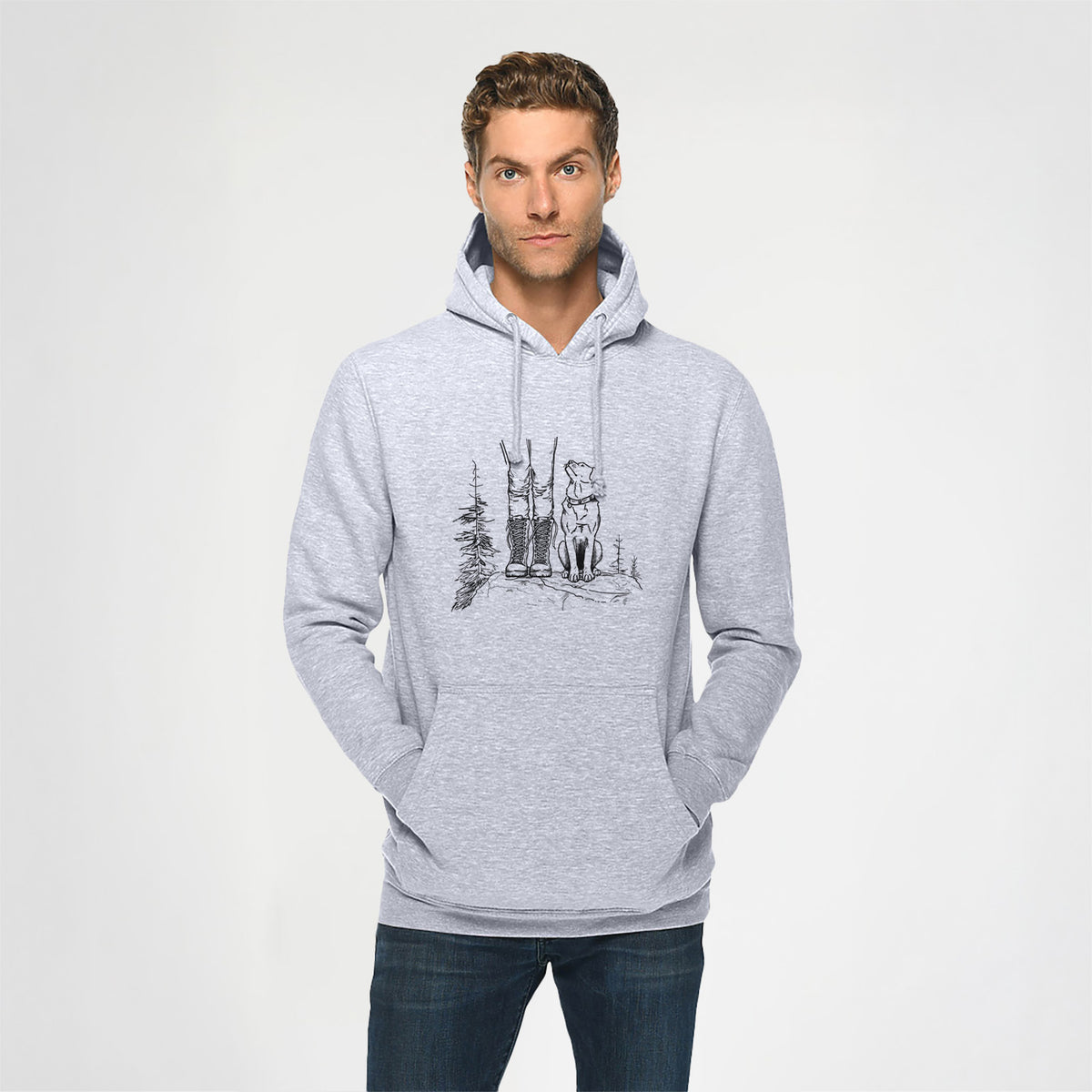 Trail Companions - Hiking with Dogs - Heavyweight Fleece Hoodie