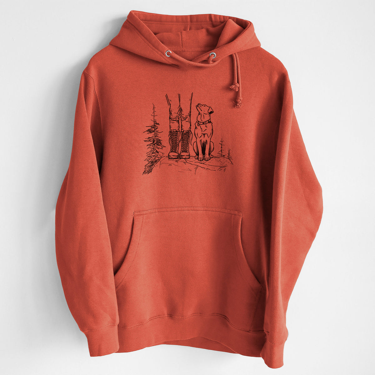 Trail Companions - Hiking with Dogs - Heavyweight Fleece Hoodie