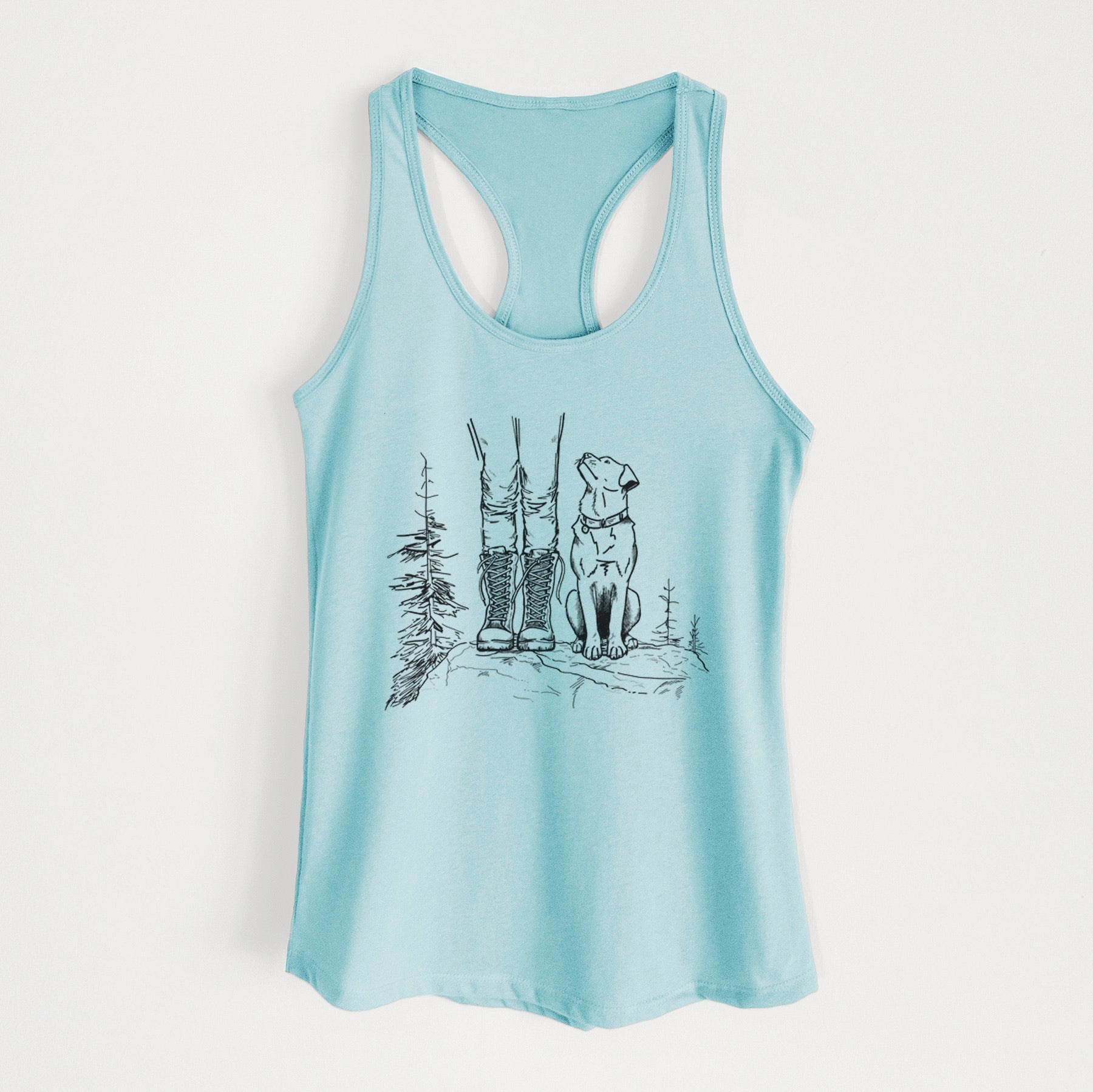 Trail Companions - Hiking with Dogs - Women's Racerback Tanktop