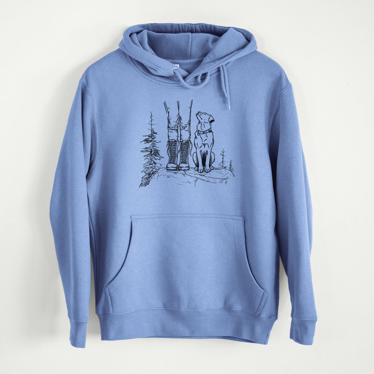 Trail Companions - Hiking with Dogs  - Mid-Weight Unisex Premium Blend Hoodie