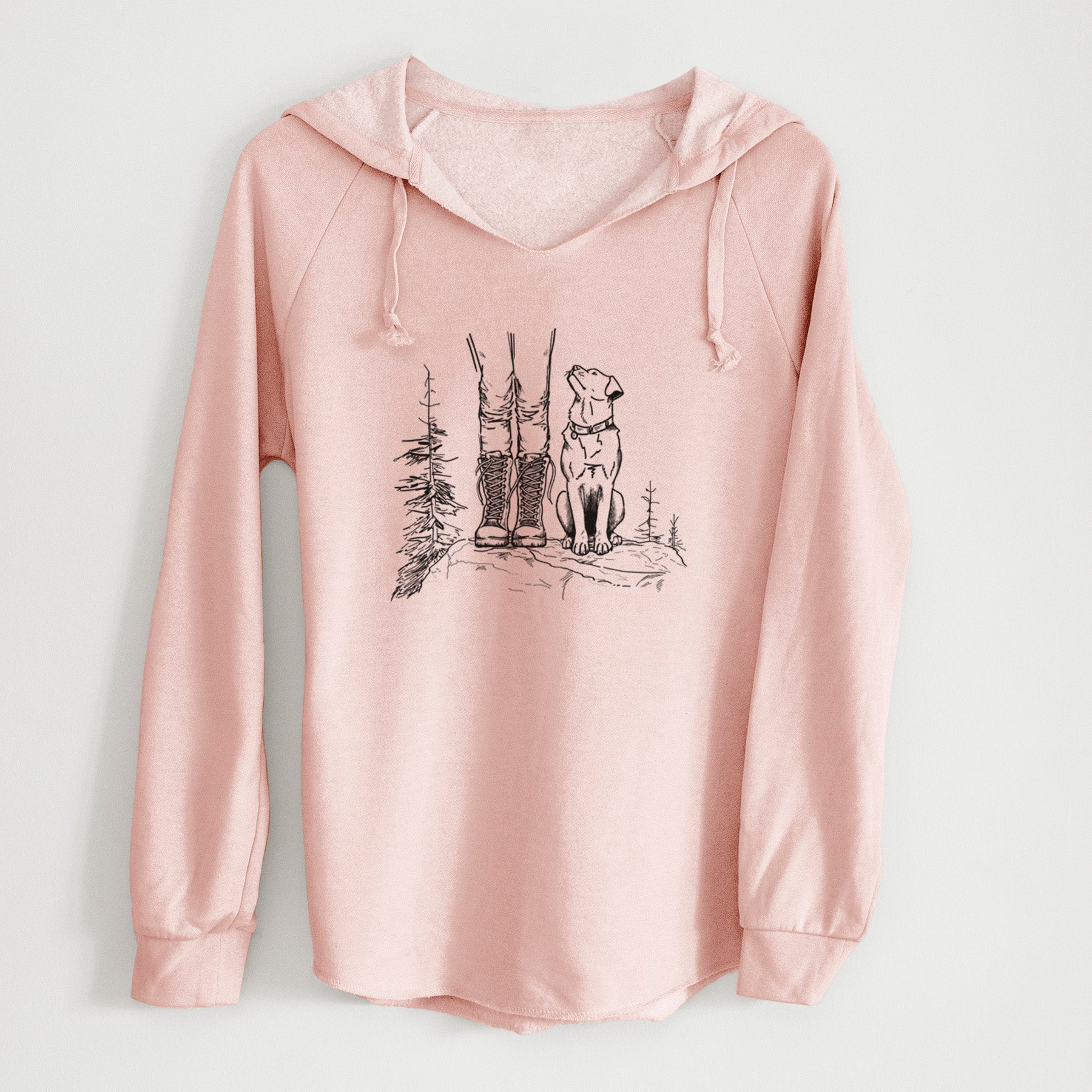 Trail Companions - Hiking with Dogs - Cali Wave Hooded Sweatshirt