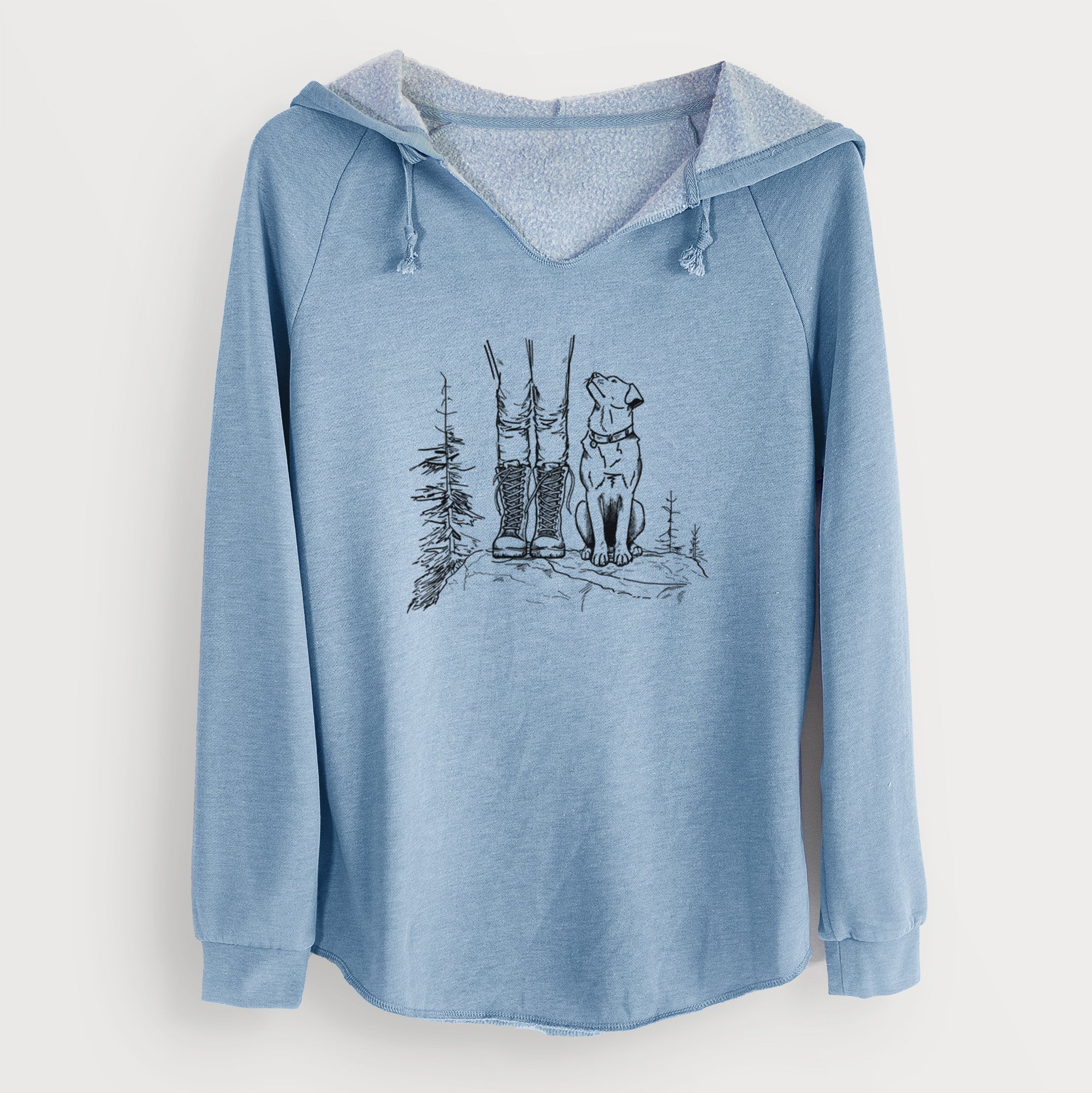 Trail Companions - Hiking with Dogs - Cali Wave Hooded Sweatshirt