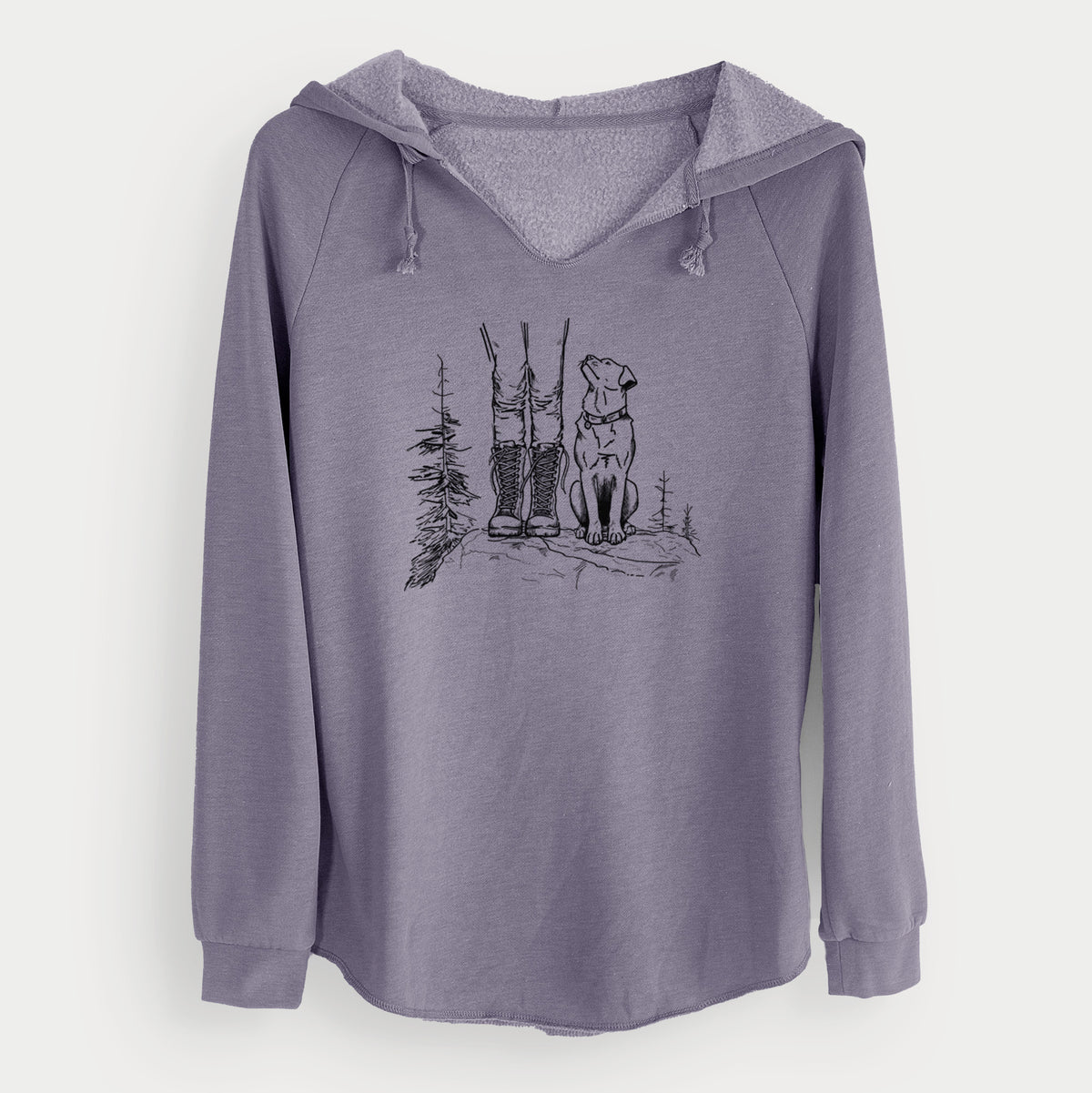 Trail Companions - Hiking with Dogs - Cali Wave Hooded Sweatshirt