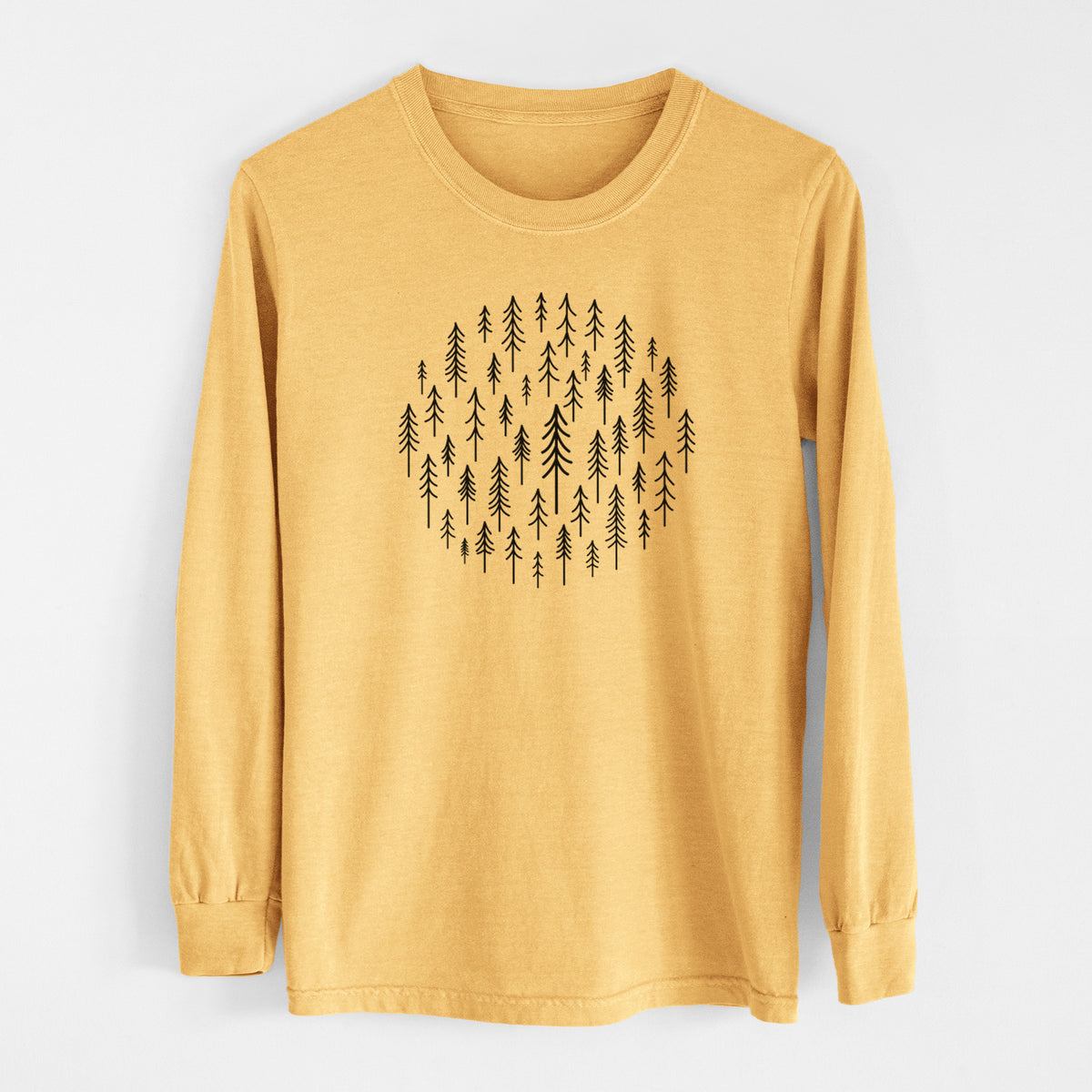 CIrcle of Trees - Men&#39;s Heavyweight 100% Cotton Long Sleeve