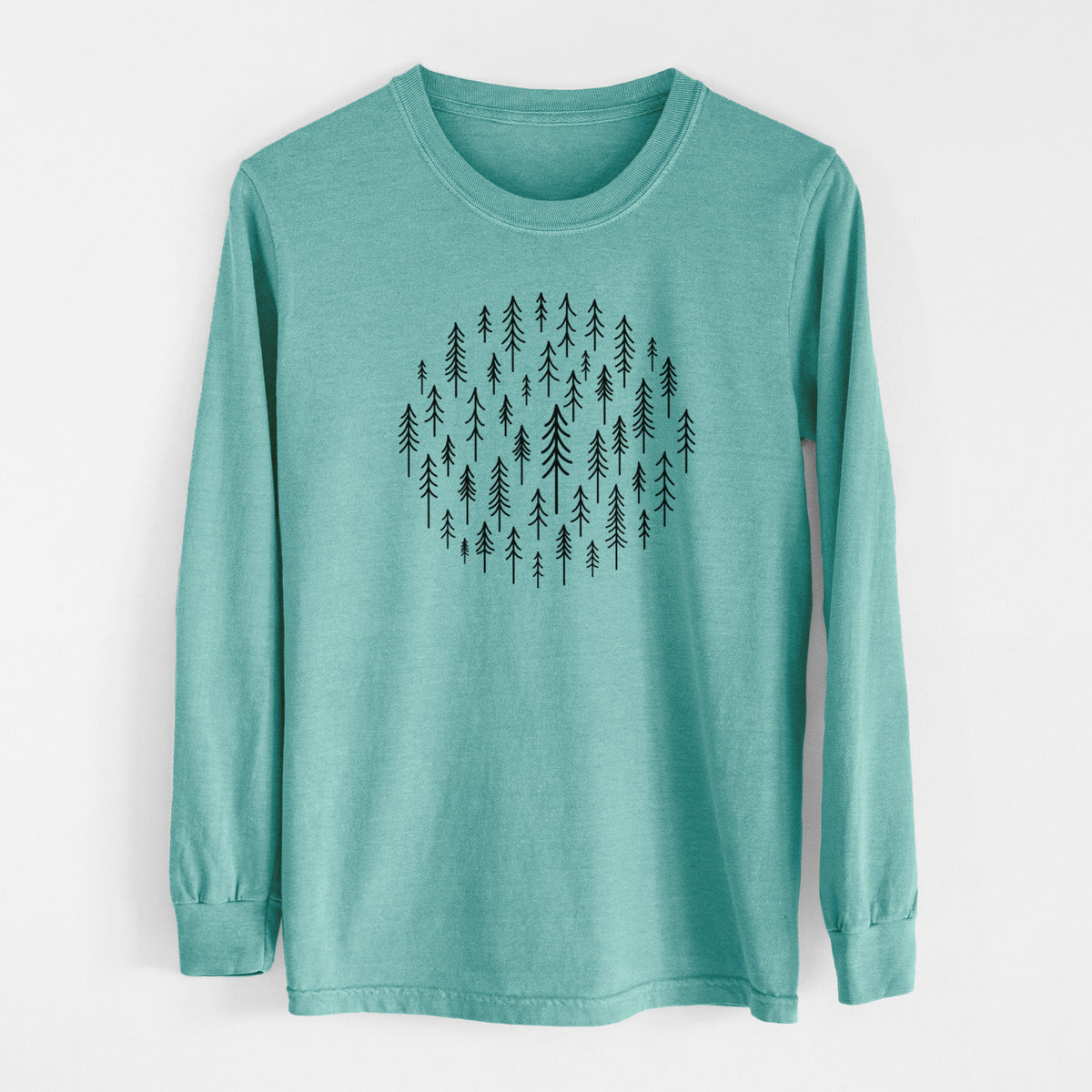 CIrcle of Trees - Men&#39;s Heavyweight 100% Cotton Long Sleeve