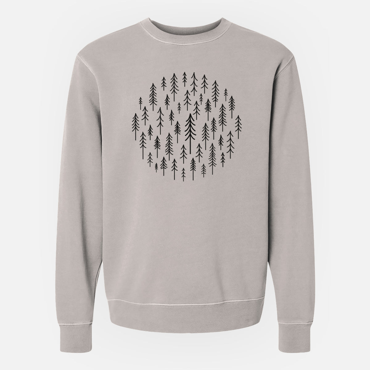 CIrcle of Trees - Unisex Pigment Dyed Crew Sweatshirt