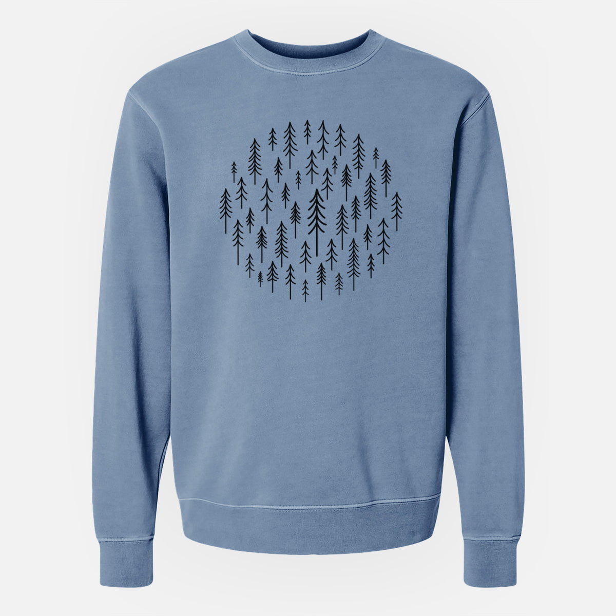 CIrcle of Trees - Unisex Pigment Dyed Crew Sweatshirt