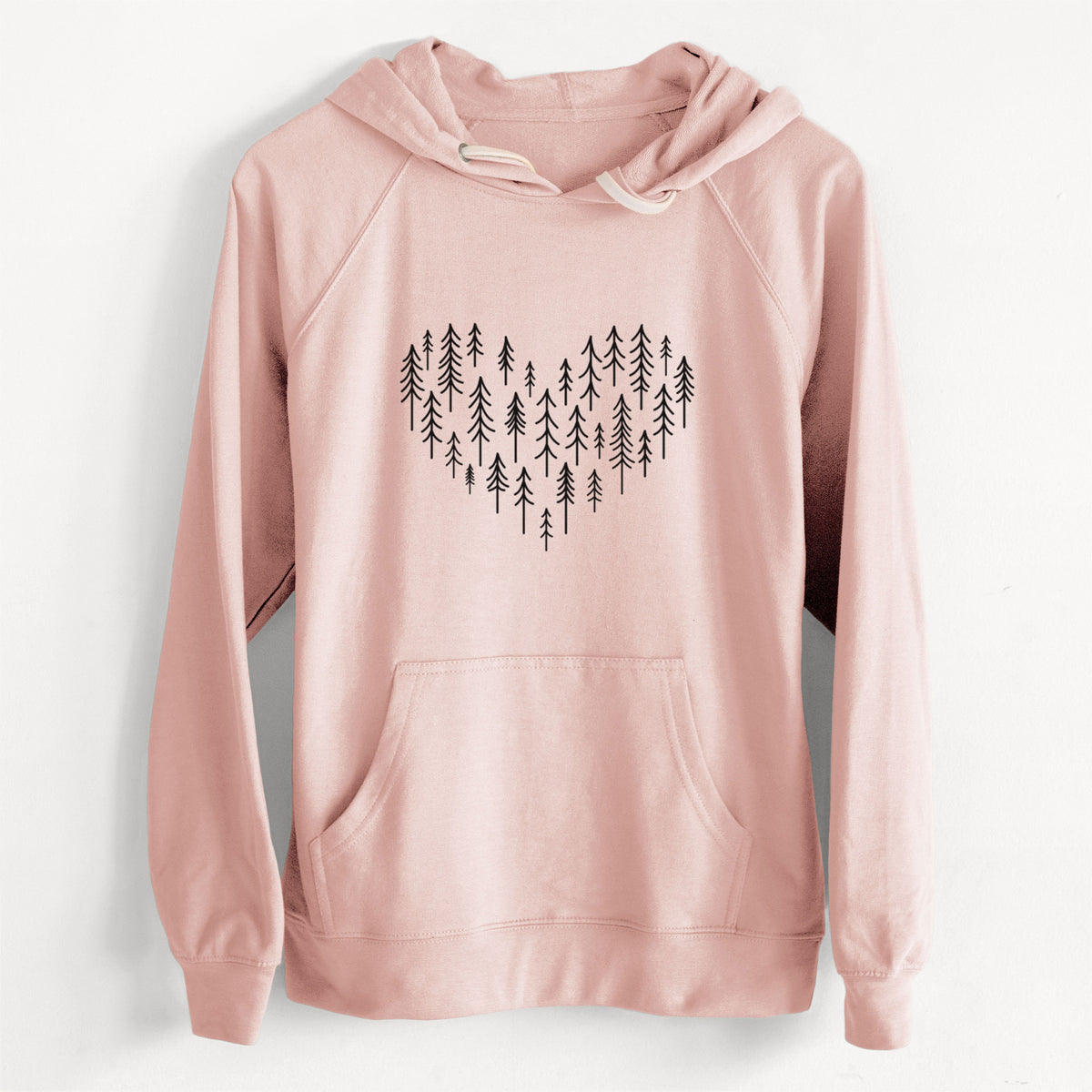 CLEARANCE - Heart of Trees  - Unisex Slim Fit Loopback Terry Hoodie