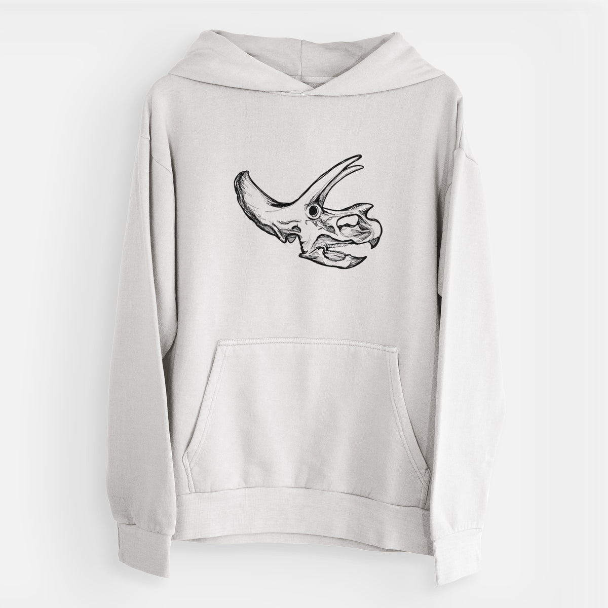 Triceratops Skull  - Urban Heavyweight Hoodie