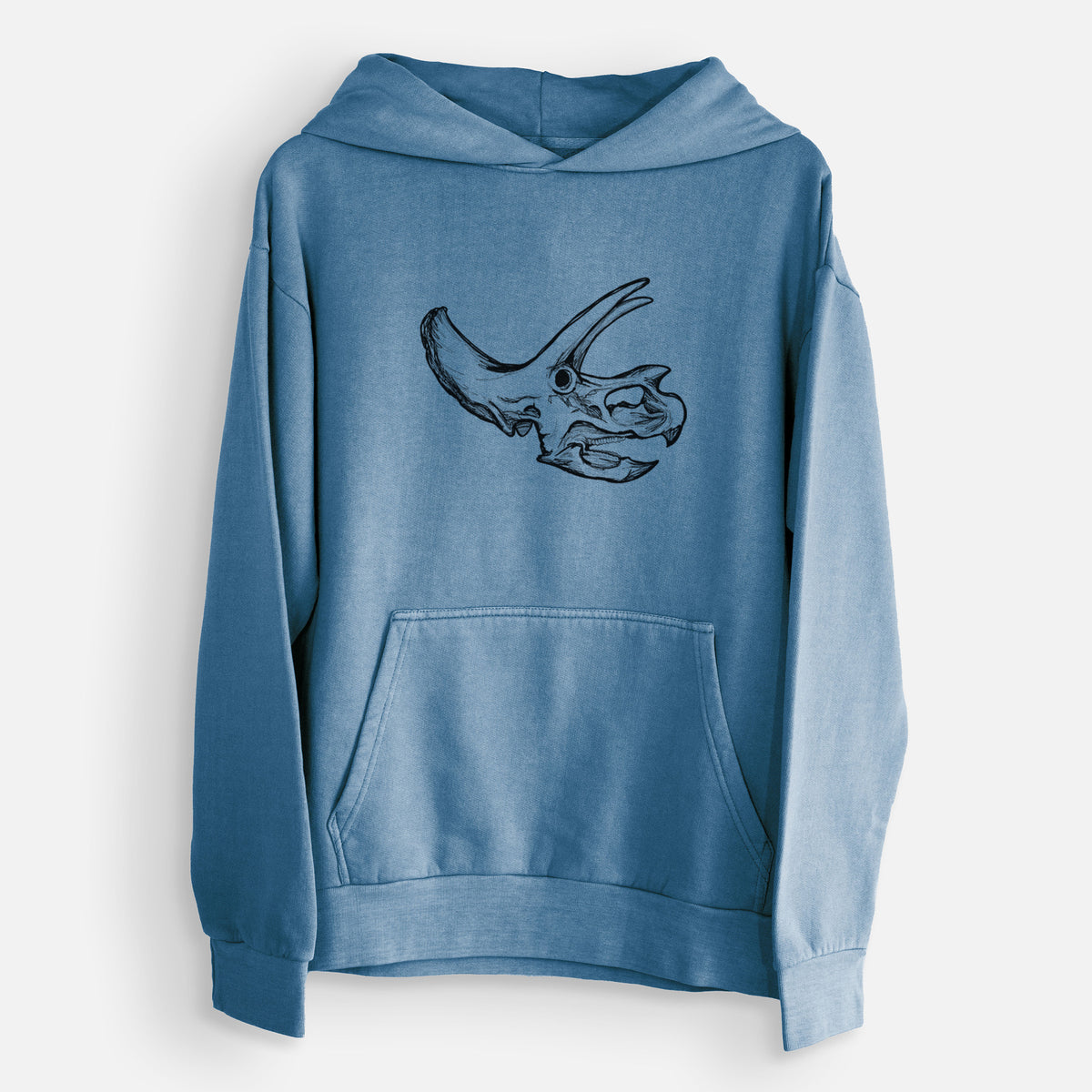 Triceratops Skull  - Urban Heavyweight Hoodie