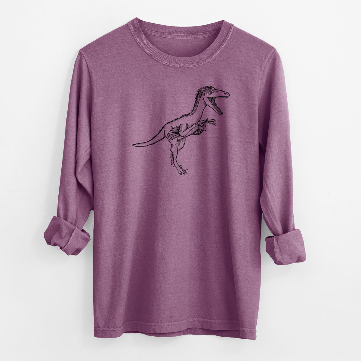 Troodon Formosus - Men&#39;s Heavyweight 100% Cotton Long Sleeve