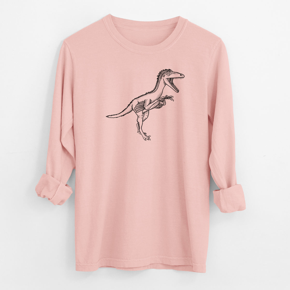 Troodon Formosus - Men&#39;s Heavyweight 100% Cotton Long Sleeve