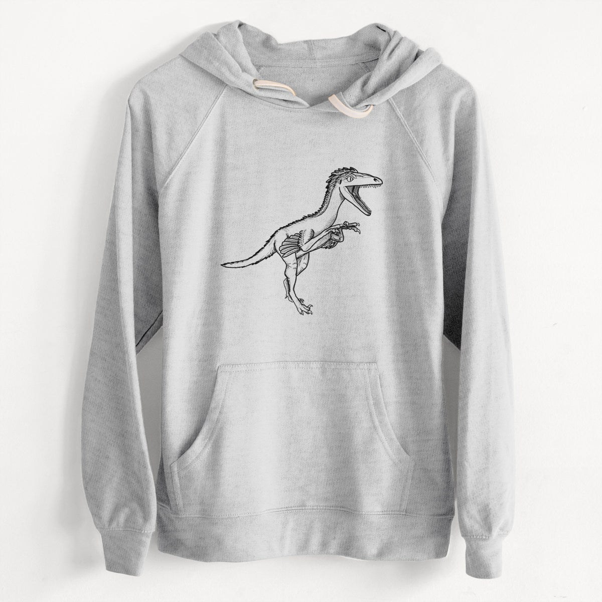 CLEARANCE - Troodon Formosus  - Unisex Slim Fit Loopback Terry Hoodie