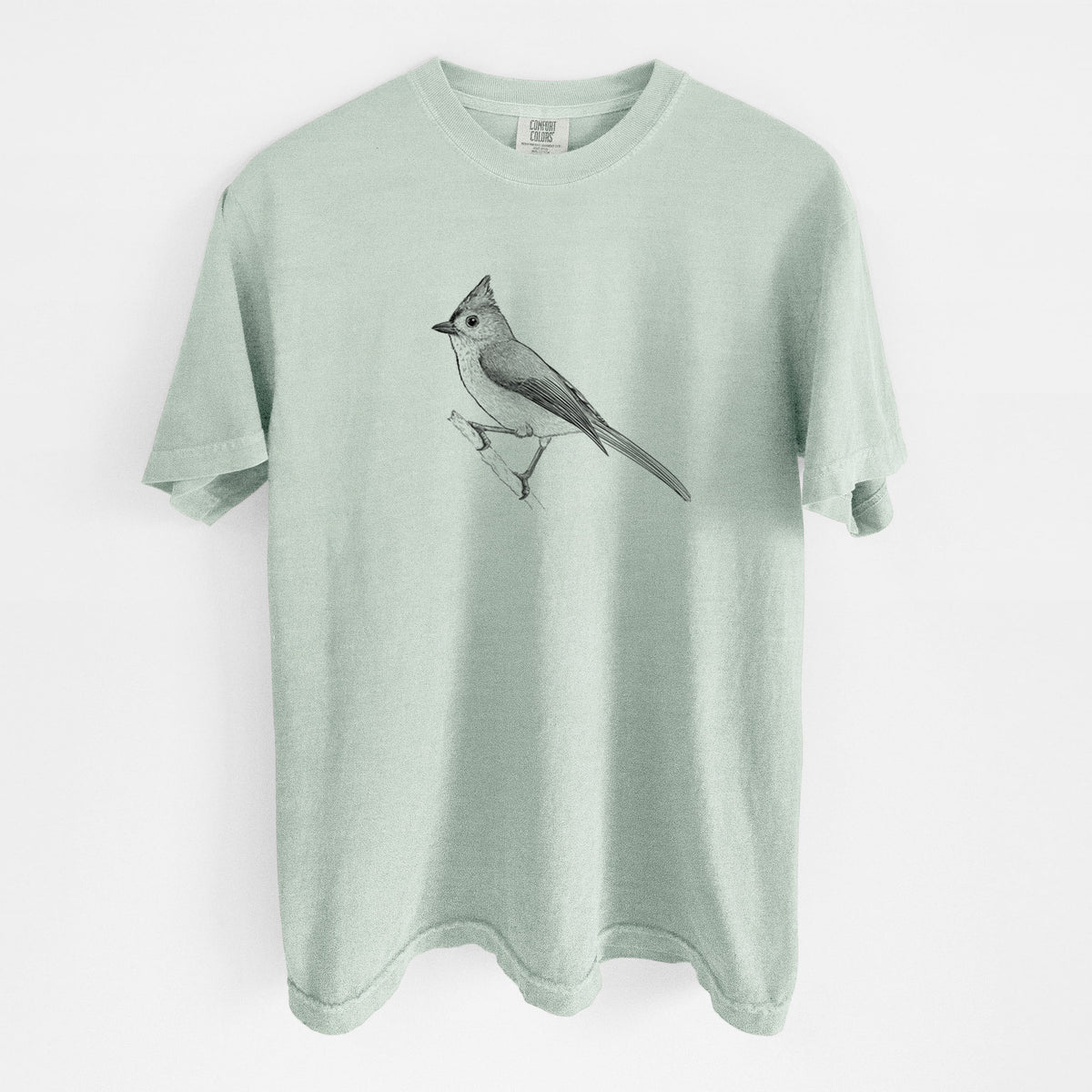 Tufted Titmouse - Baeolophus bicolor - Unisex Comfort Colors Garment-Dyed Heavyweight T-shirt