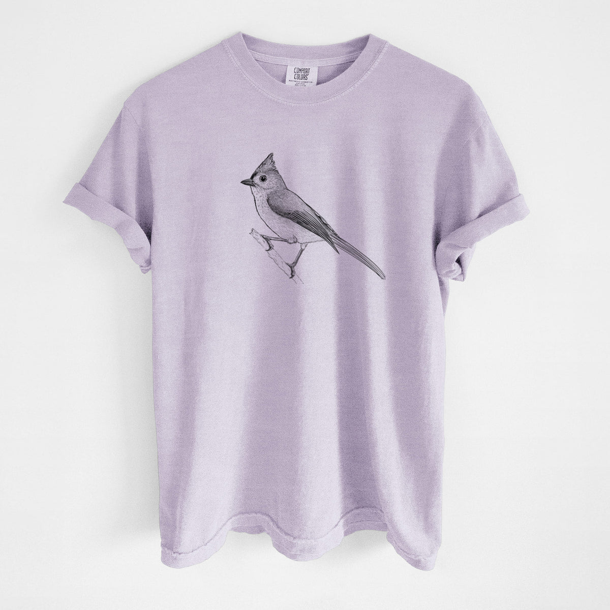 Tufted Titmouse - Baeolophus bicolor - Unisex Comfort Colors Garment-Dyed Heavyweight T-shirt
