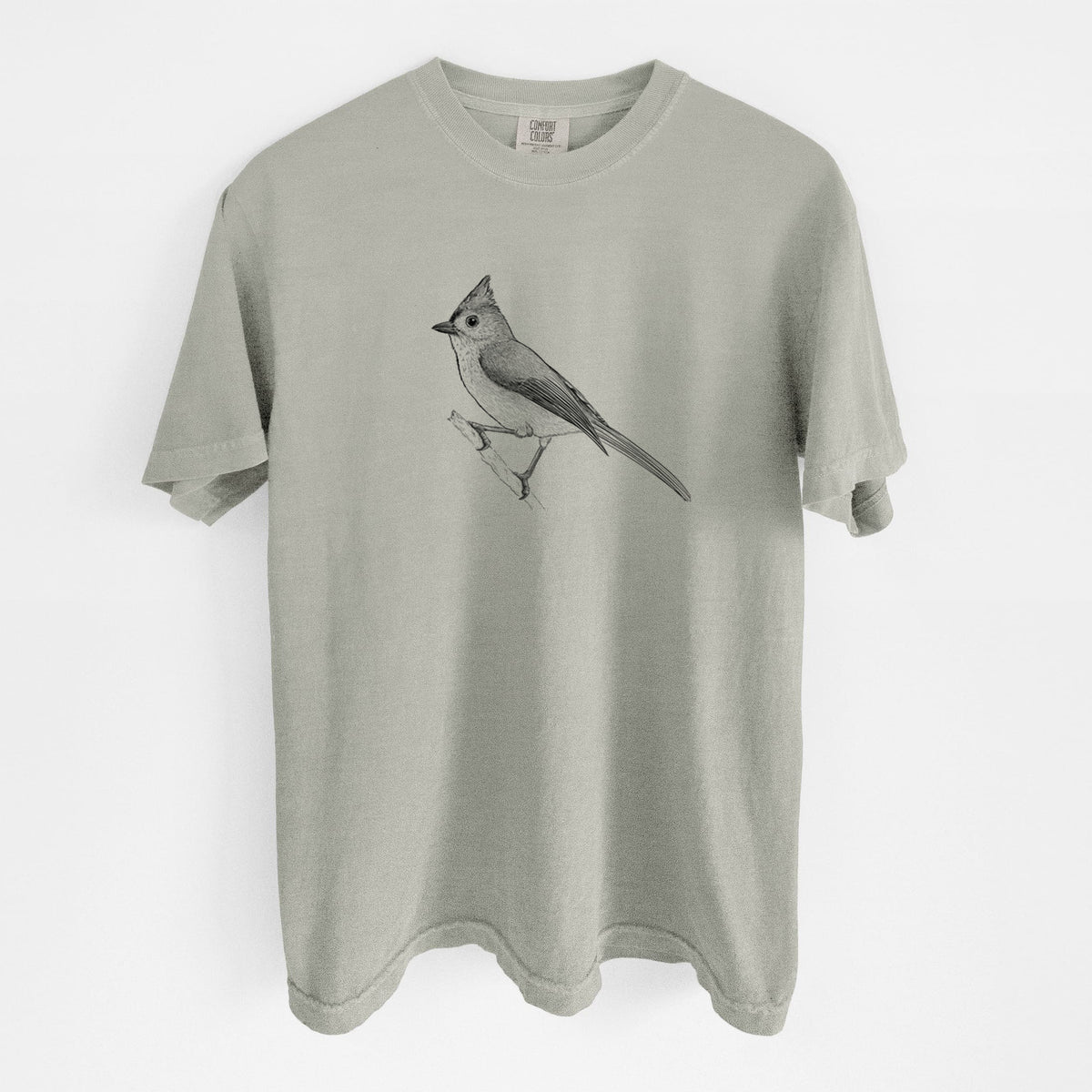 Tufted Titmouse - Baeolophus bicolor - Unisex Comfort Colors Garment-Dyed Heavyweight T-shirt