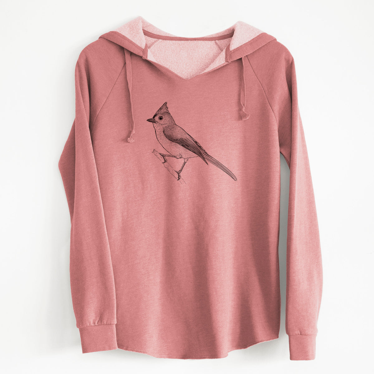 Tufted Titmouse - Baeolophus bicolor - Cali Wave Hooded Sweatshirt