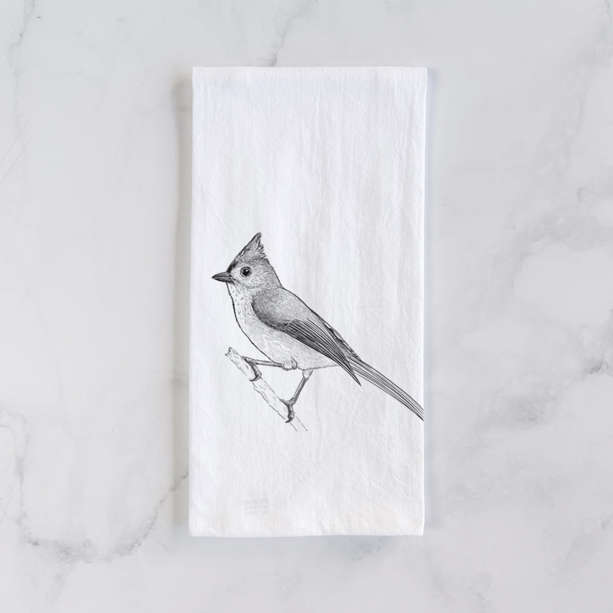 Tufted Titmouse - Baeolophus bicolor Tea Towel